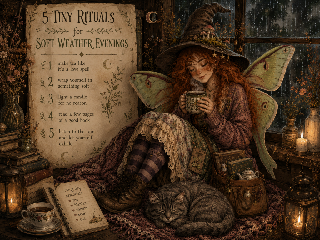 4 tiny rituals for soft weather evenings